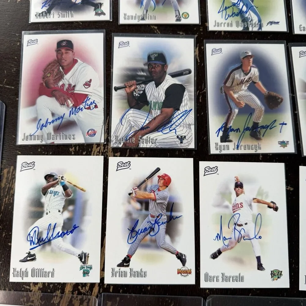 1996 Best Cards Inc Baseball Lot Of 50 Autos Minor Leaguers & Prospects Signed